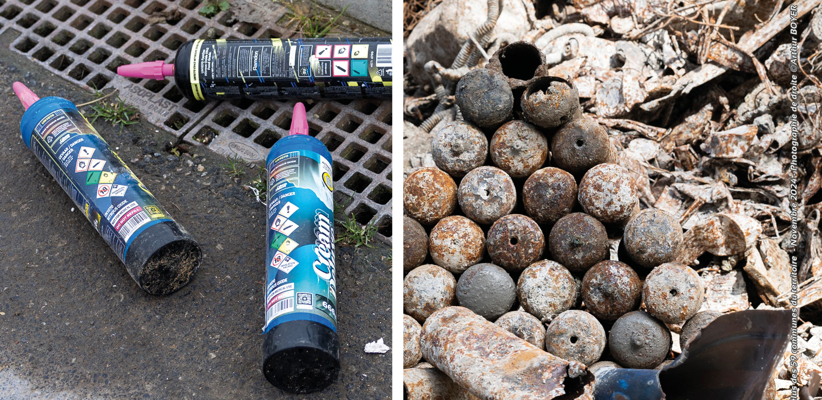 Une saisie remarquable de 300 bouteilles de protoxyde d’azote lors d’un contrôle routier à Maubeuge